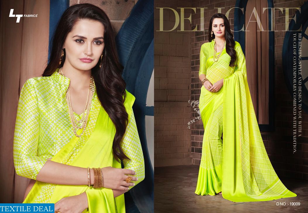 LT Glitz Wholesale Satin border Ethnic Saree